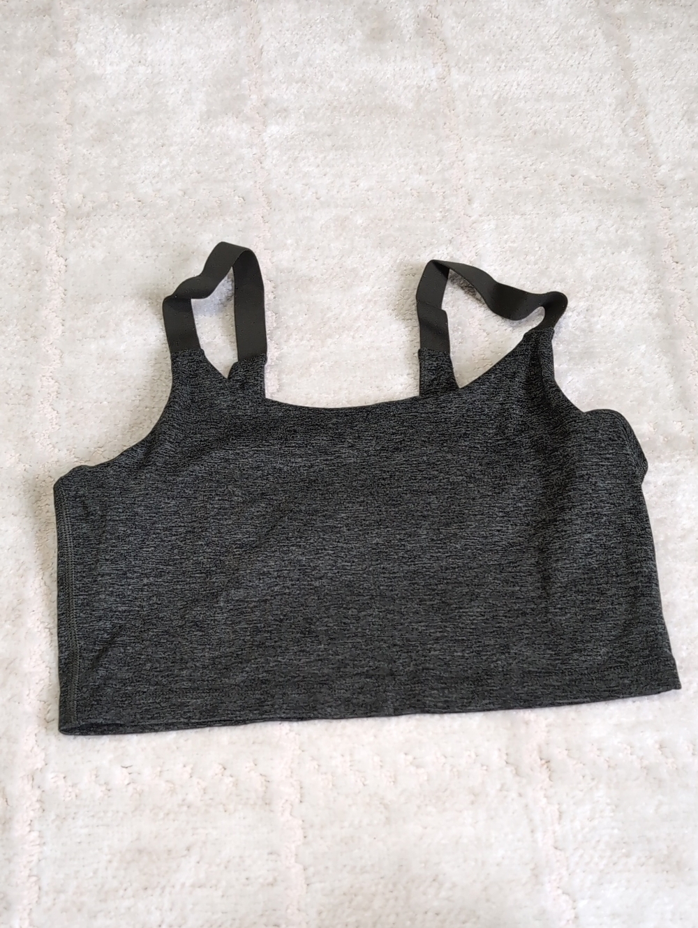 Women's Dark Green Heather Stretch Bralette Top